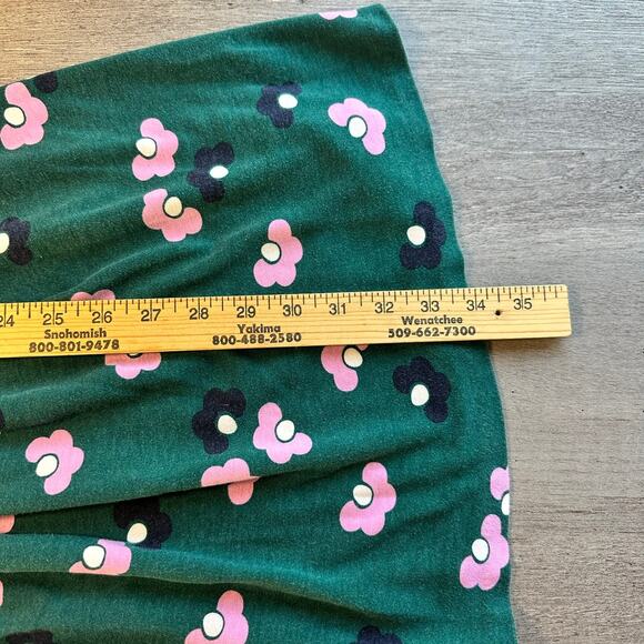Boden Joanna Fit & Flare Ponte Knit Dress Green Pink Floral Size 10 - Picture 13 of 13